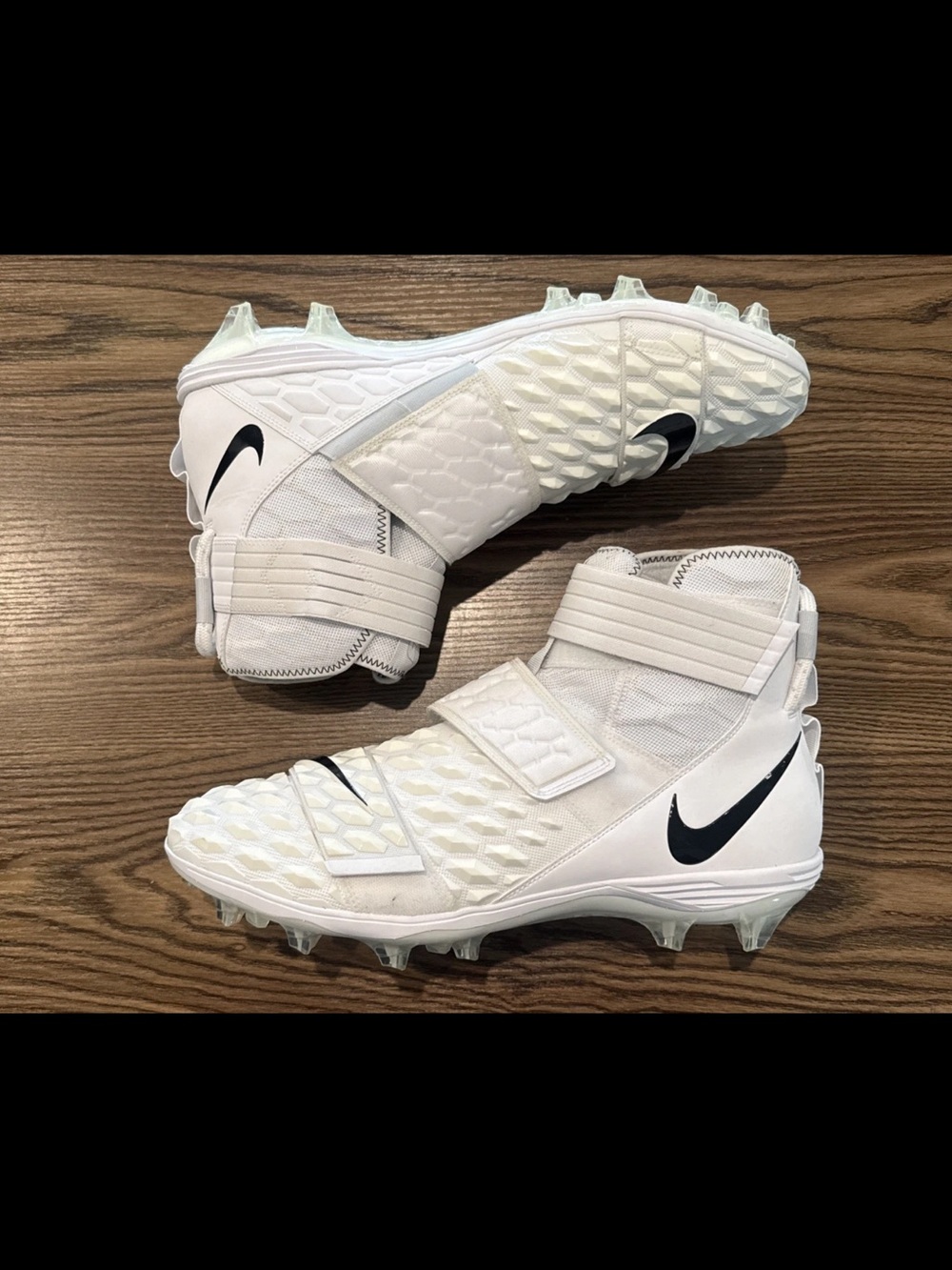 Men’s Size 17 Nike Force Savage Elite 2 Football Cleats White AH3999-100 NEW